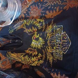 Vintage Harley Davidson y2k corset shirt